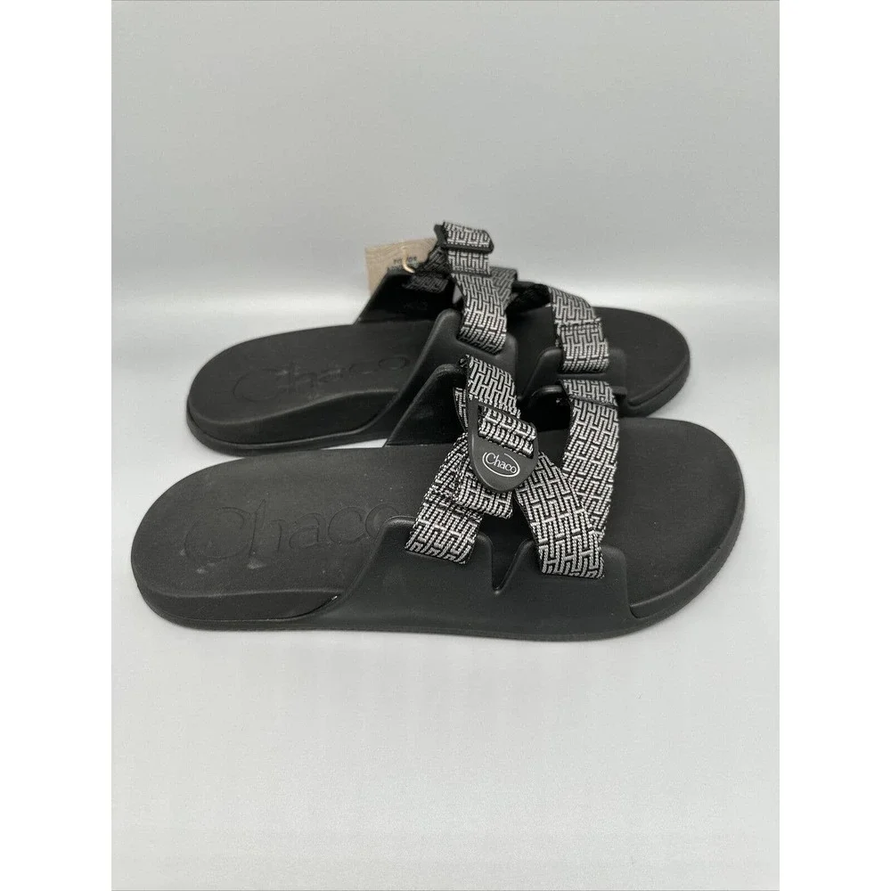 Chaco Chillos Slide Black/Grey Comfort Sandal JCH108445 Men's US‎ Sz 13